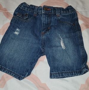 Blue jean shorts